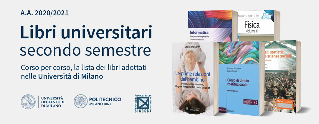 I libri universitari adottati nel secondo semestre a Milano