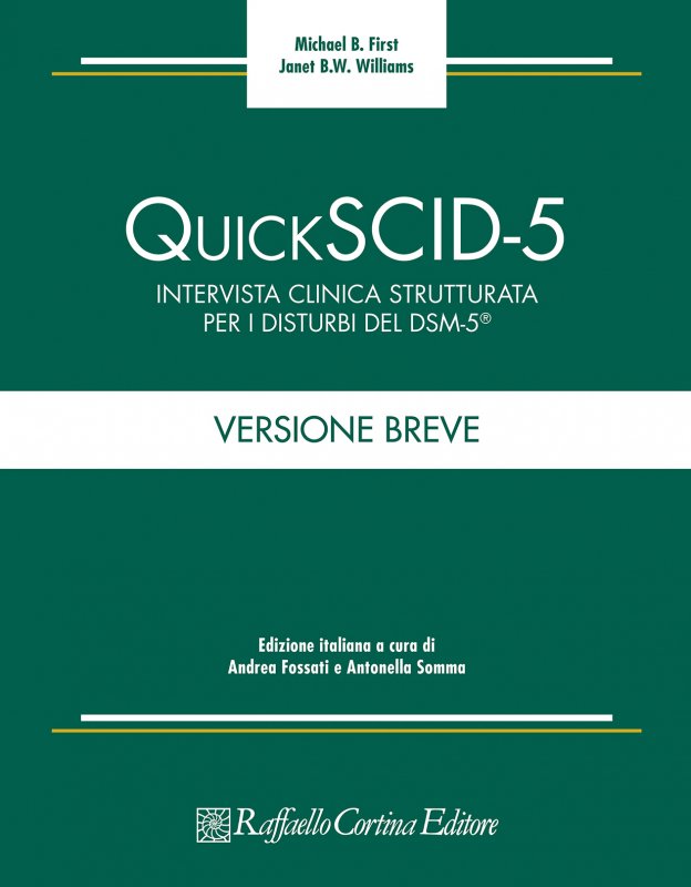 QUICKSCID-5. Intervista clinica strutturata per i disturbi del DSM-5®