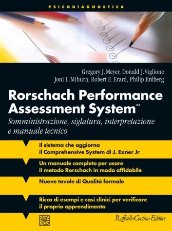 Tavole Rorschach + Rorschach performance assessment system